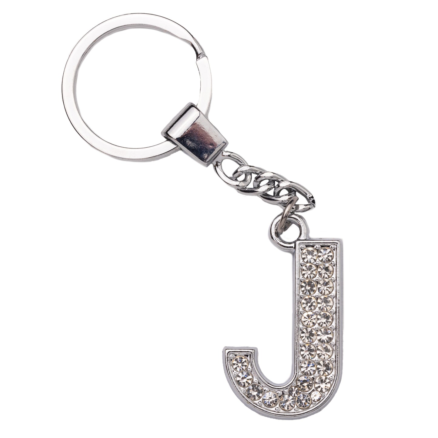 7. Initial Rhinestone Keychain