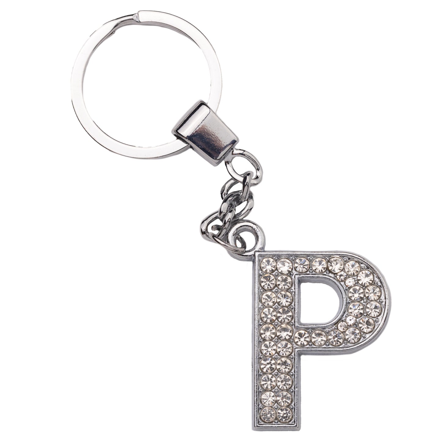 7. Initial Rhinestone Keychain