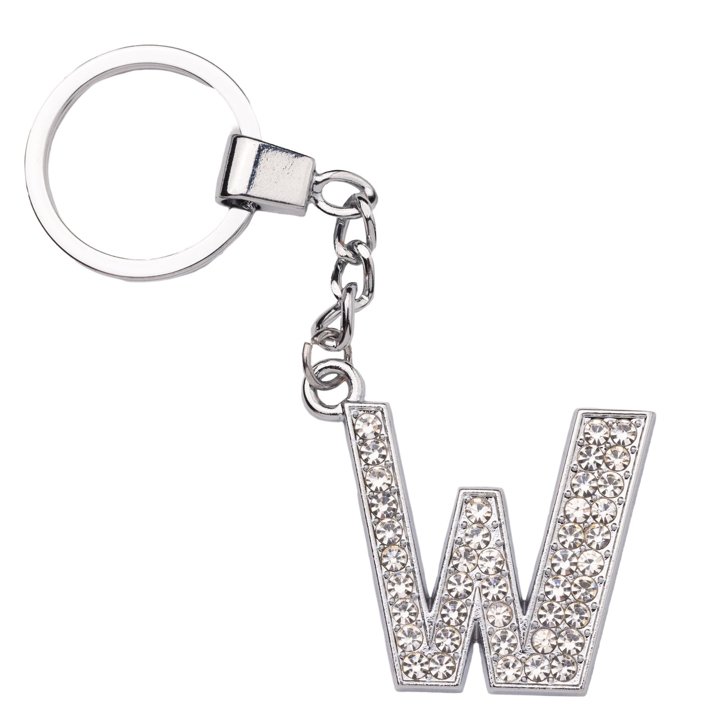 7. Initial Rhinestone Keychain