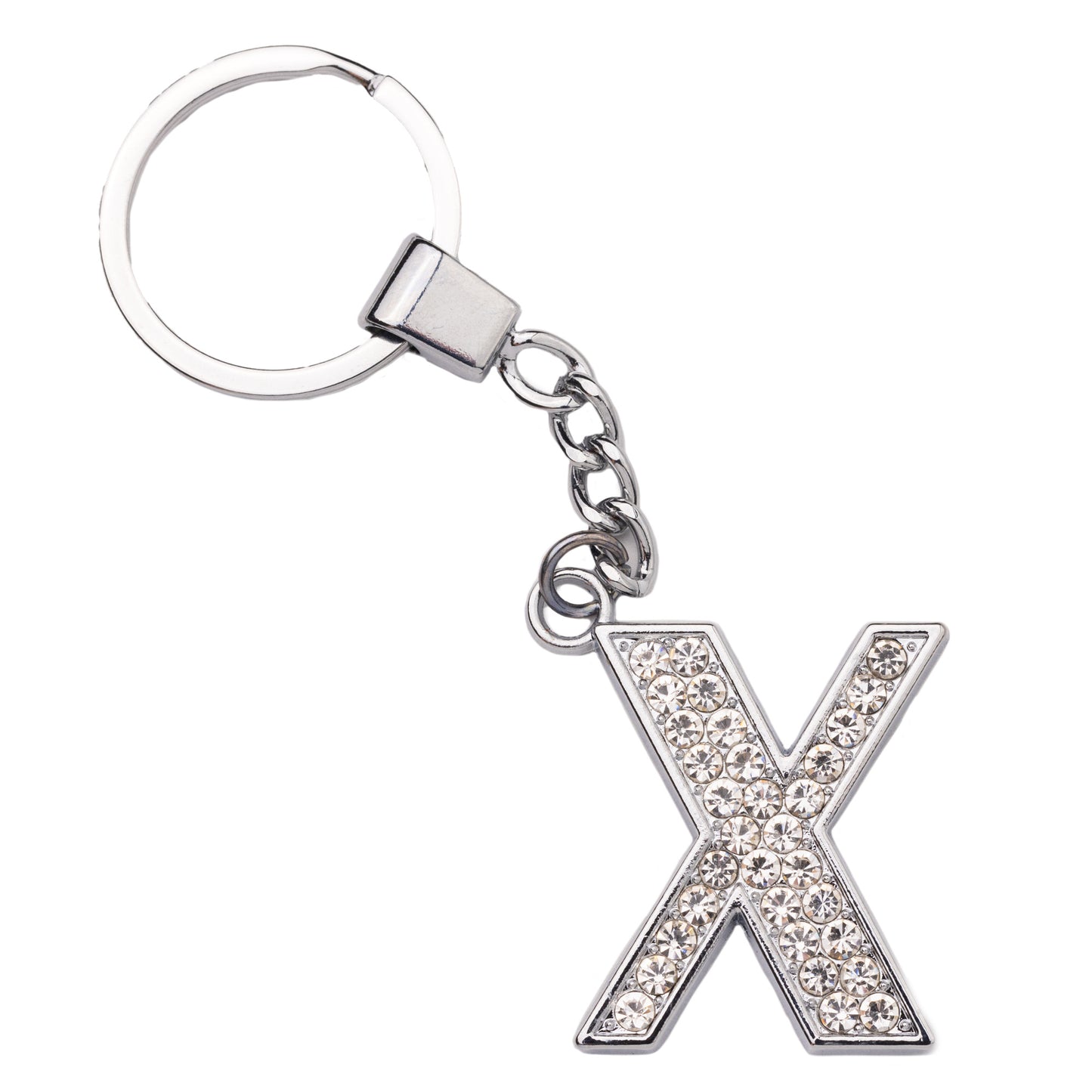 7. Initial Rhinestone Keychain