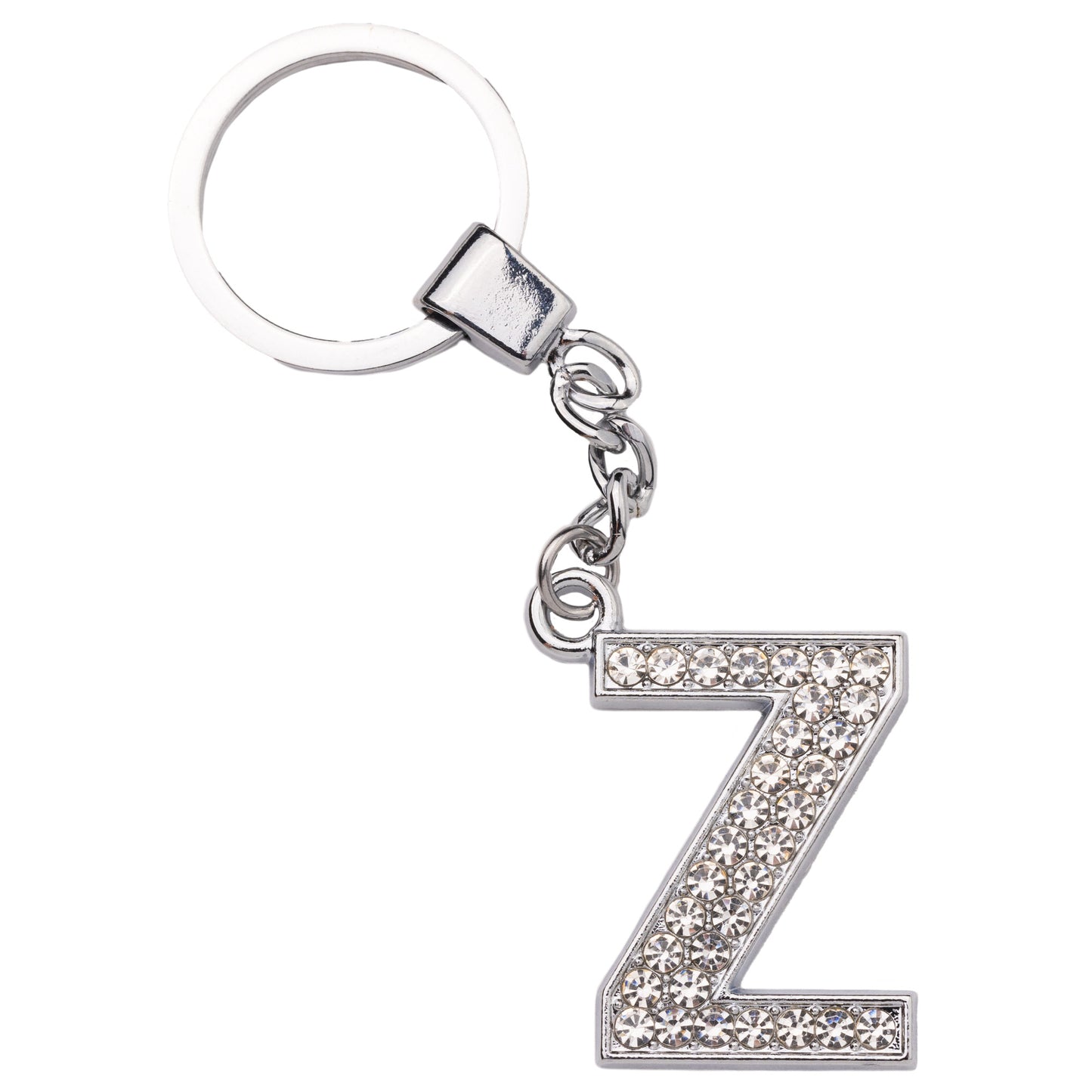 7. Initial Rhinestone Keychain